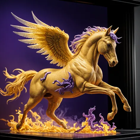 yellow and violet pegasus