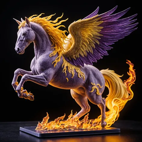 yellow and violet pegasus