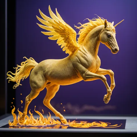 yellow and violet pegasus