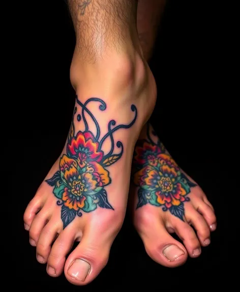 foot tattoos for men