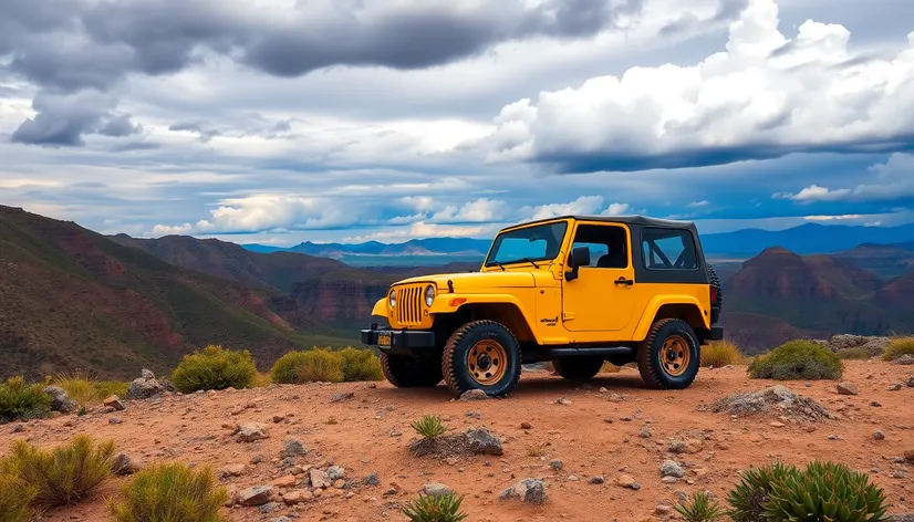 yellow jeep