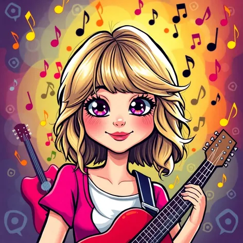 taylor swift cartoon art