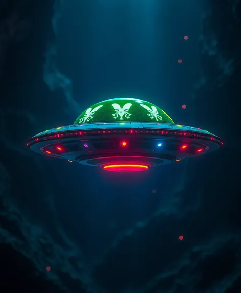 aliens symbols on ufo