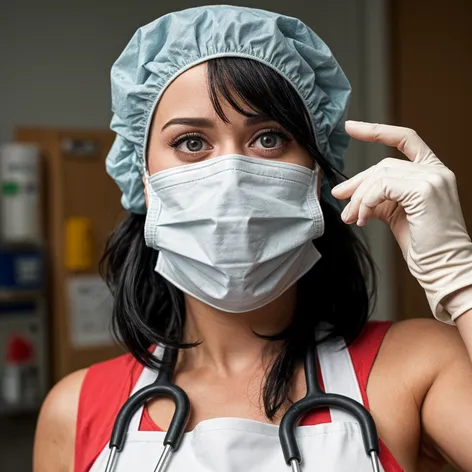 katy perry, in apron