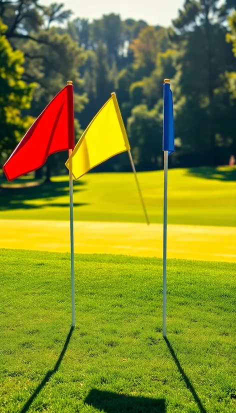 golf course flags