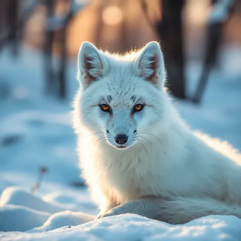 white fox images