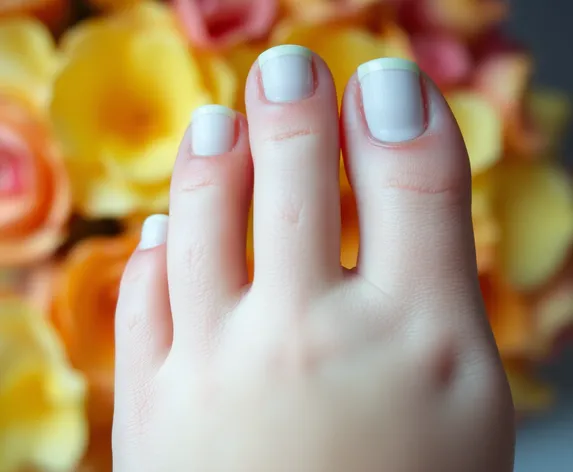 white toe nail polish