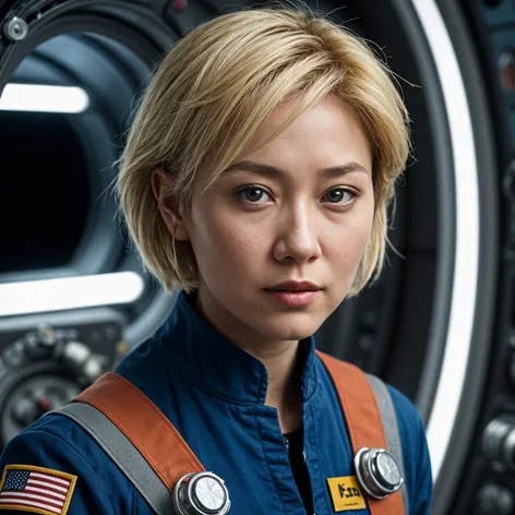 Female Asian Space Mechanic