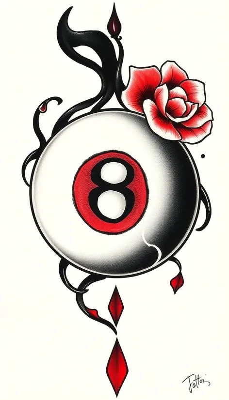 eight ball tattoo