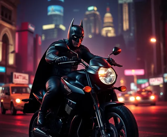 batman on motorbike