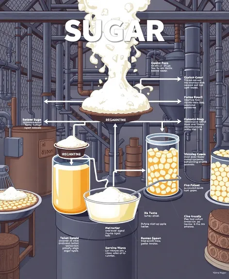 sugar making process flow