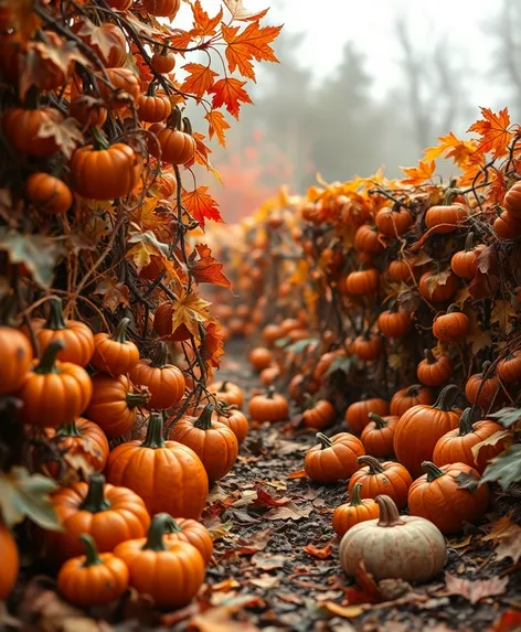 pumpkin vines