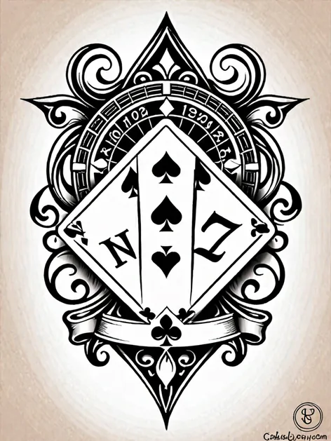 gambling tattoo