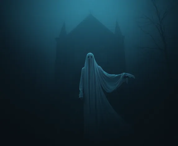 ghost in white dress