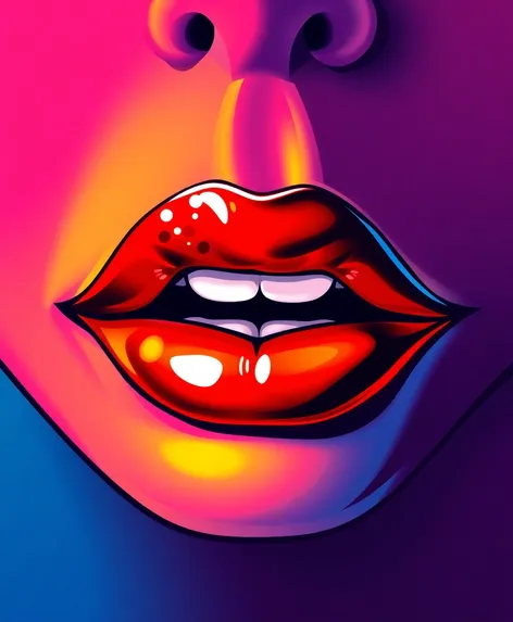 vector art lips