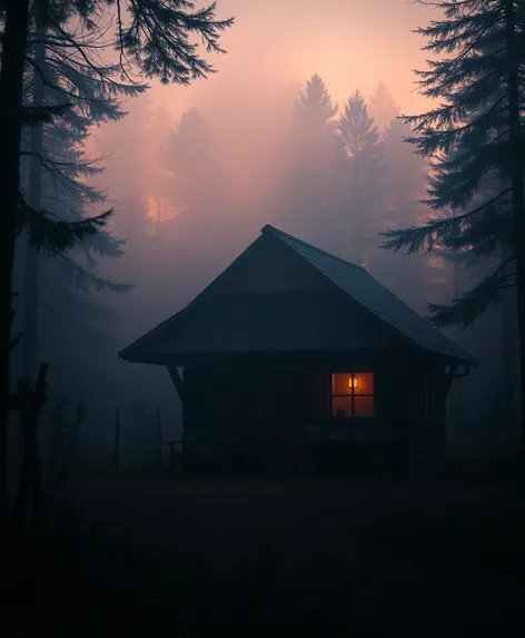 hut dusk