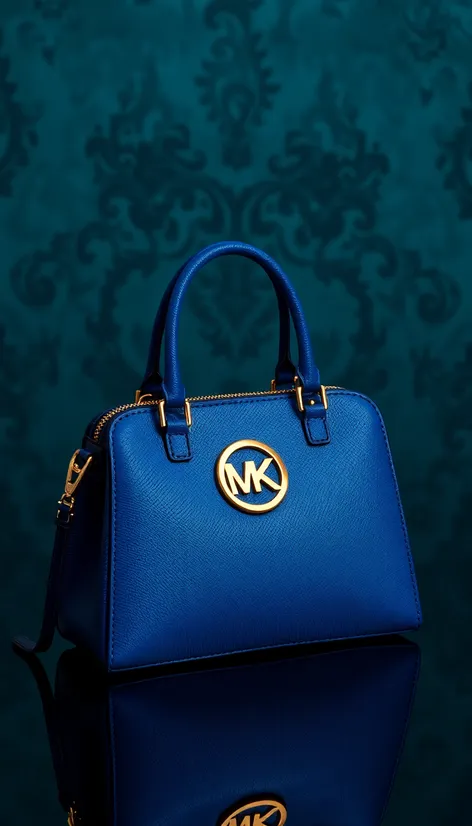 blue michael kors purse