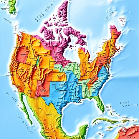 map usa and canada