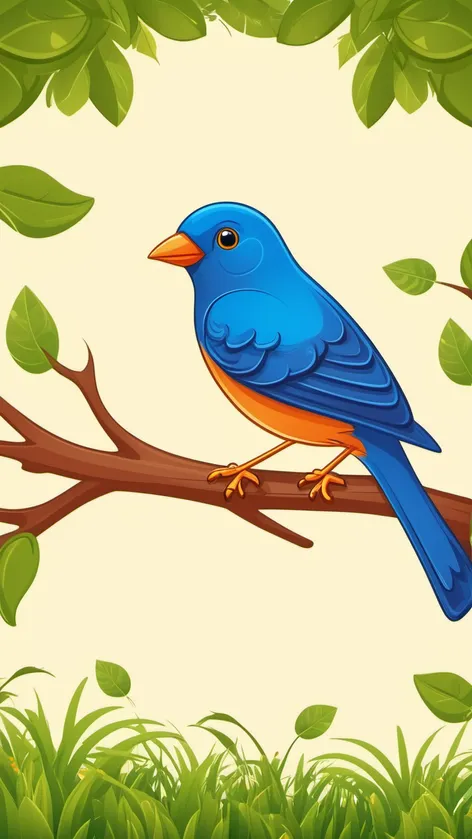 blue bird cartoon