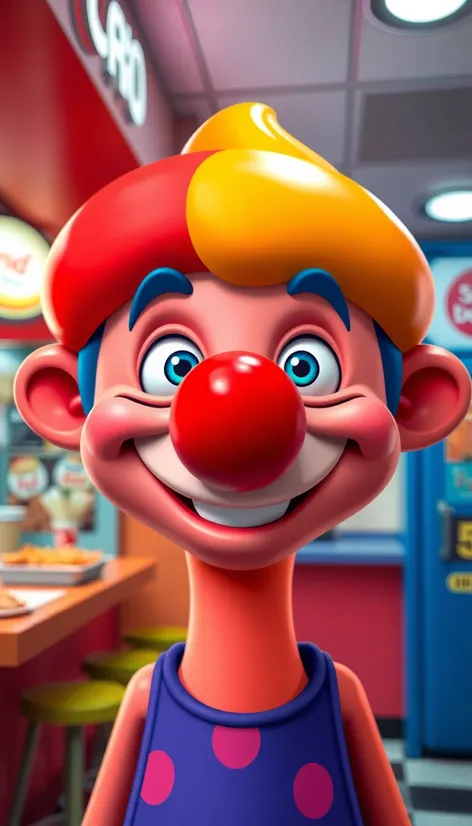 fast food clown mascot