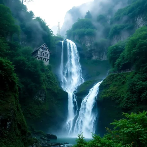 trummelbach falls from lauterbrunnen