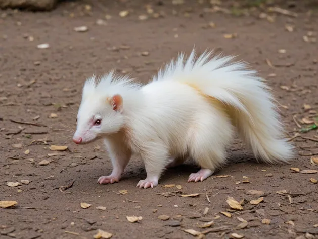 albino skunk