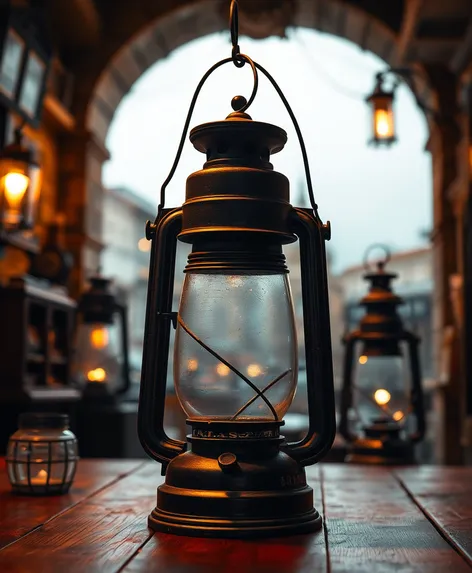 antique oil lanterns