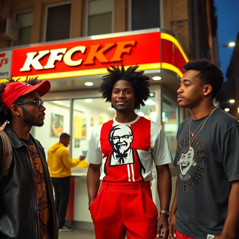 black people with kfc