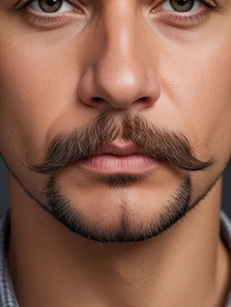 mustache and goatee