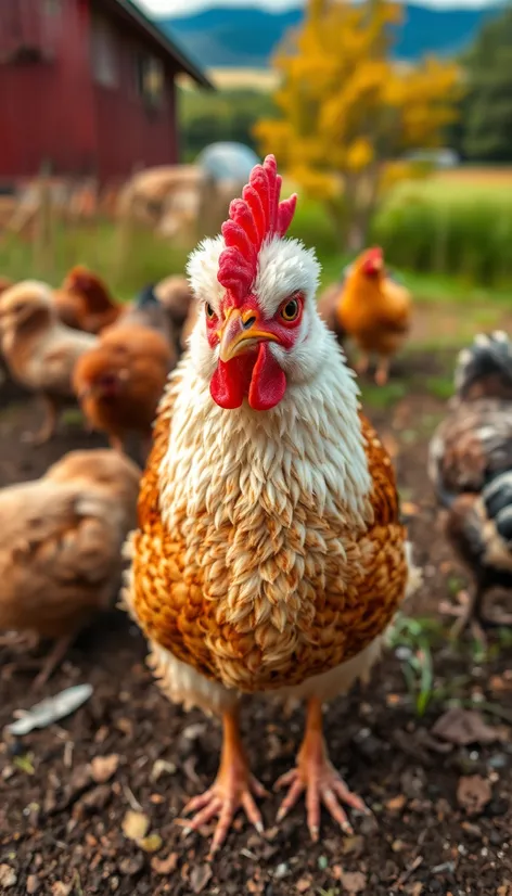 a woolly chicken