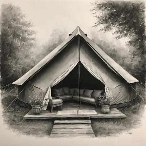 tent drawing