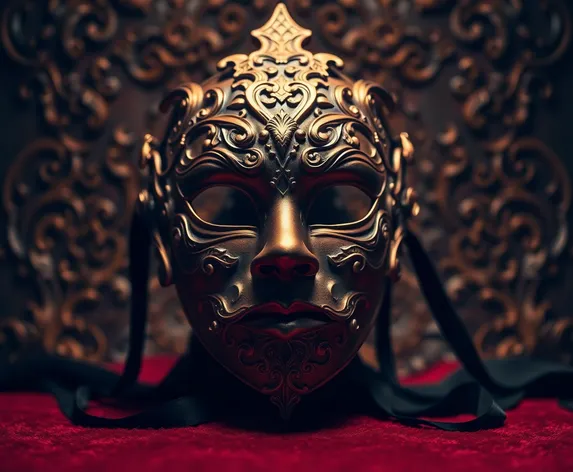 gold masquerade mask