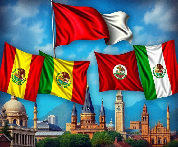 latin america flags