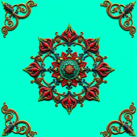 turquoise background