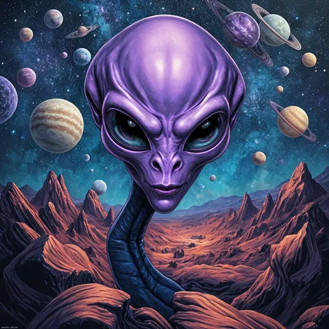 purple alien