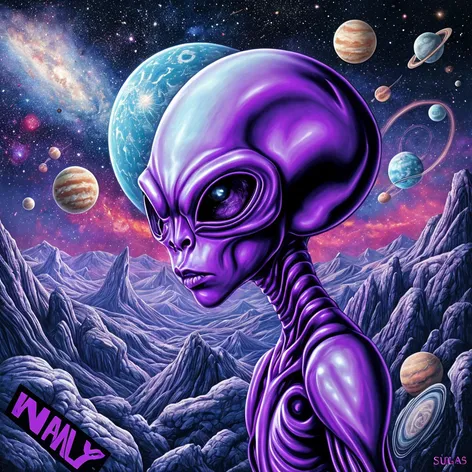 purple alien