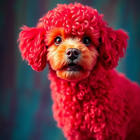 red poodle dog