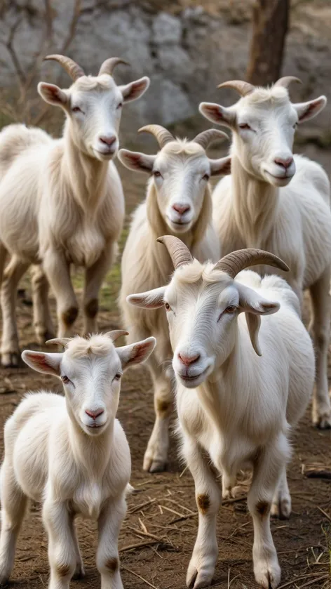 white goats