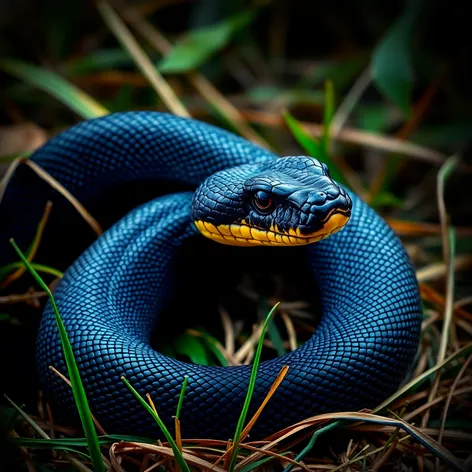 black snake yellow ring