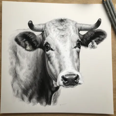 cute cow drawing