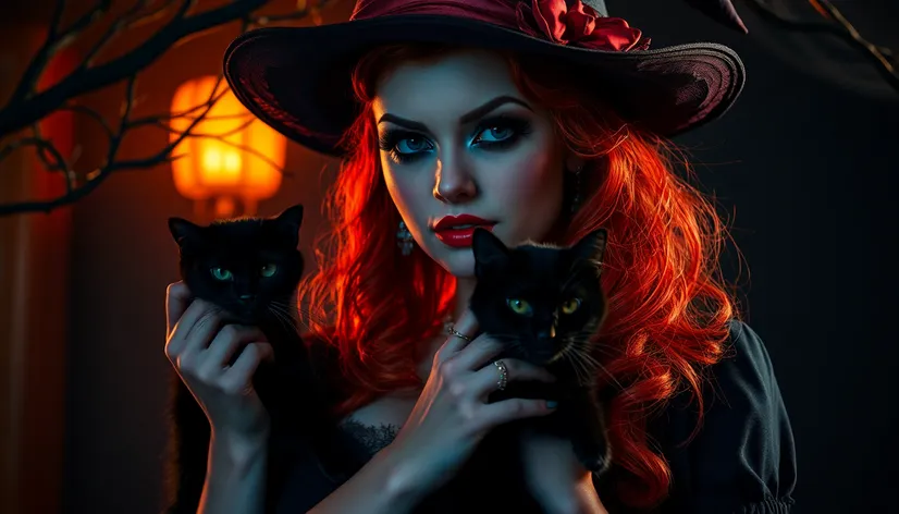 halloween pin up witch