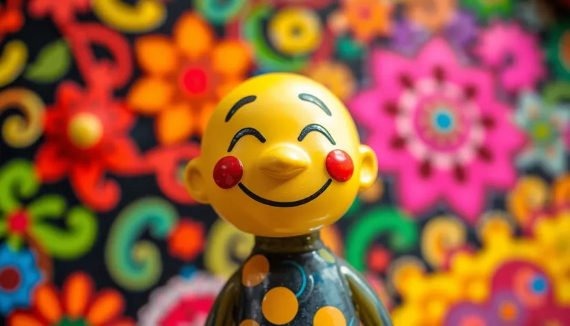 smiling face figurine