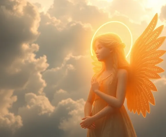 angel of golden aura