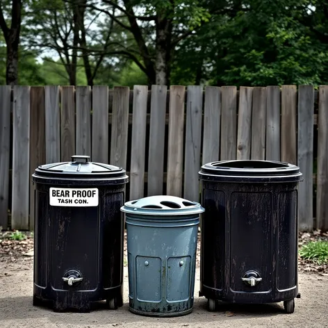 bear proof trash cans