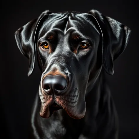 black great dane dog