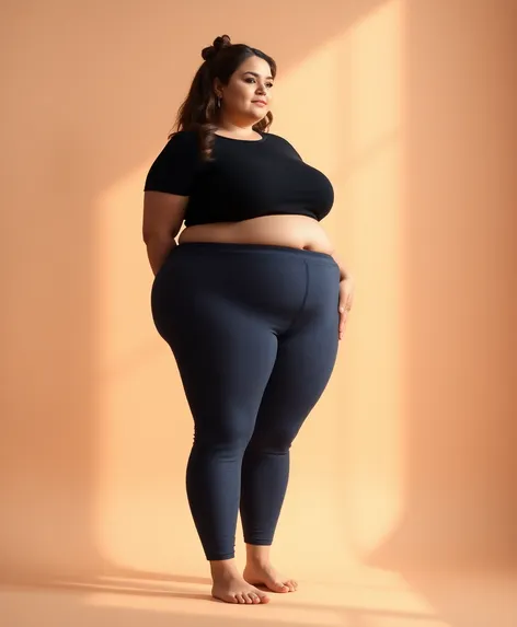 chubby in yoga pants