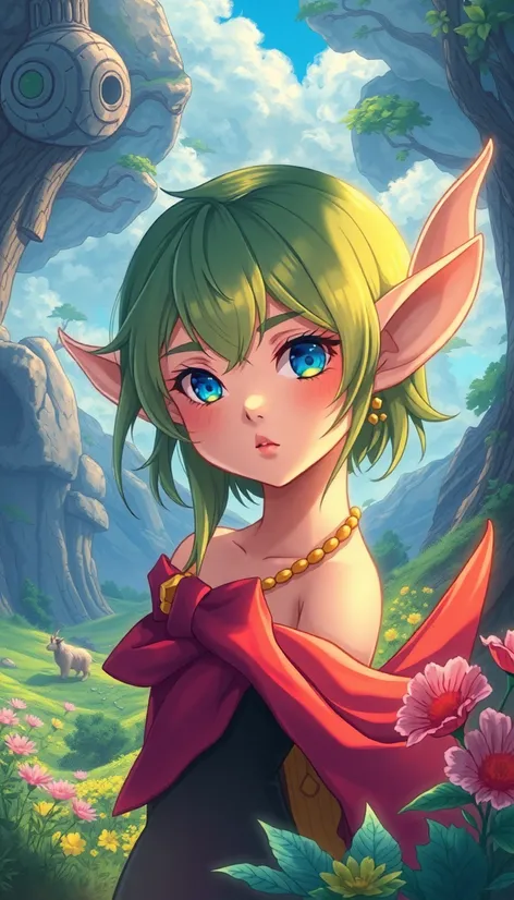 anime elf art