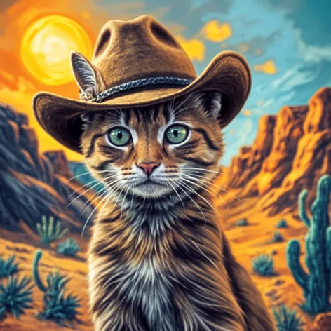 cowboy hat cat