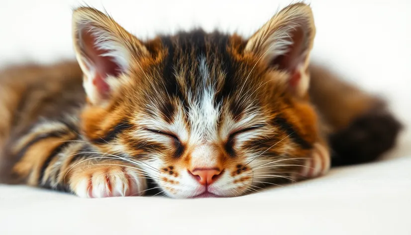 cute kitty sleeping