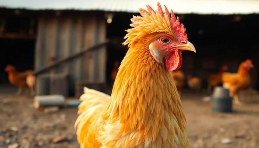 buff brahma hen